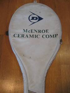 John McEnroe Ceramic Comp Dunlop Tennis Racquet Cover  