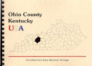 KY Ohio County Kentucky in The Olden Days by Taylor History Genealogy Hartford  