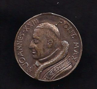 Vatican Pope John XXIII Joannes Pont Max 1958 1963 Roma Token Medal High Relief  