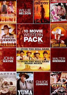 10 Original Western Movies New DVD John Wayne Willie Nelson Walter Brennan  