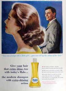 1959 John Saxon The Restless Year Star Halo Shampoo Ad  