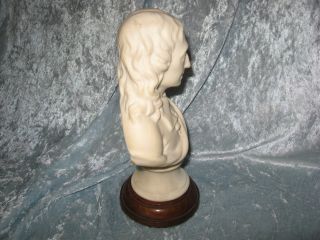 C1900 Parian Bust of John Milton on Stand  