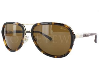 Chopard SCH 881s 300p Gold Brown Havana 59mm Sunglasses  