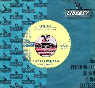 Timi YURO Johnny Ray I Believe Rockabilly Teen Bopper Promo DJ 45 RPM Record  