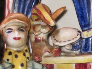 RARE Peggy Foy " Punch Judy " Studio Pottery Group Figure  