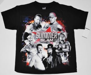 New Boys Kids Youth WWE Wresting Summer Slam T Shirt 8 or 14 16  