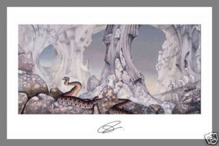 Yes Jon Anderson Relayer Autographed Art Piece  