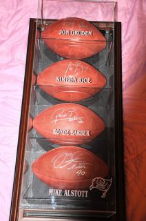 4 Autographed Footballs Tampa Bay Bucs Super Bowl 37  