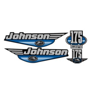 Johnson 175HP Oceanpro Outboard Decals  