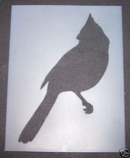 Stencils Bird Cardinal 2 New  