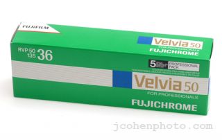 5 Rolls Fuji Velvia RVP 50 35mm Color Slide Film Fresh  