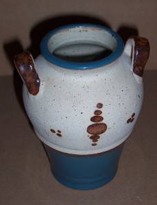 Signed Tonala Mexico Native Latino Pottery Art Vase Jug  