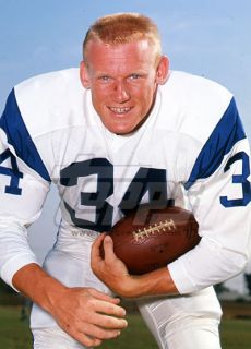 1968 Topps Final Football Poster Color Negative Les Josephson Los Angeles Rams  