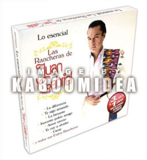 Juan Gabriel Lo Esencial Las Rancheras 3 CD 1 DVD New  