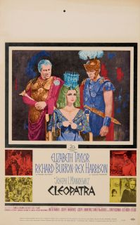 Cleopatra 1963 Original U s Window Card Movie Poster  