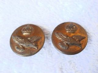 2 WM Scully Montreal Crown Eagle In Flight Military Uniform Brass Buttons  