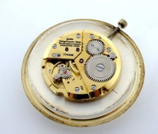 Mens 14k Yellow Gold Vintage Jules Jurgensen Pocket Watch 17 Jewels 29 1g 40mm  