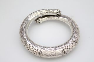 500 Vintage 900 Silver Tribal Armlet Ornate Bracelet  