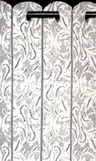 Lace Net Curtain Louvre Blinds Available in 3 Designs White or Cream  