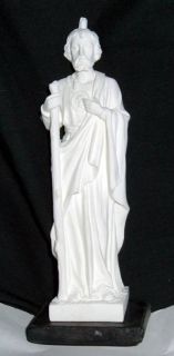 St Saint Jude 6 in Statue Catholic White Resin