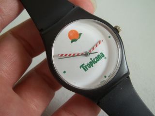 Tropicana Orange Juice Wristwatch Premium with Straws Hands