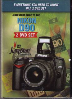 Jump Start Nikon D90 Training 2 DVD Set Plus Cheat Sheet to Carry with