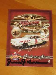 Junior Johnson Signed American Legend Collector Series NASCAR Card JSA