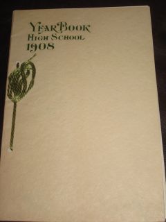 1908 Junction City High School Yearbook