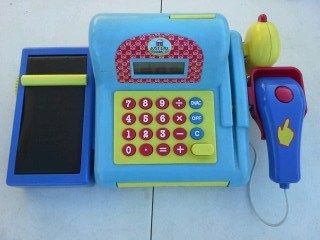 Just Like Home Toys R US Play Cash Register Blue