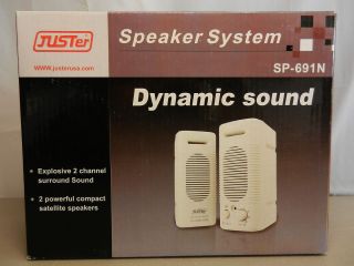 JUSTer SP 691N Dynamic Satellite Speakers For Computer Laptop Notebook