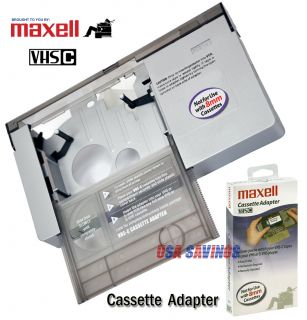 Maxell VHS C Cassette Adapter for JVC RCA Panasonic