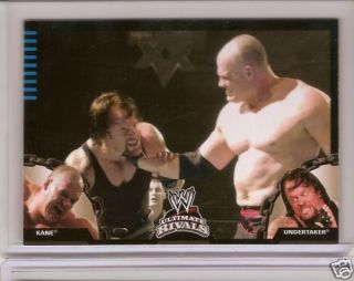 WWE Ultimate Rivals Trading Card Kane vs Undertaker