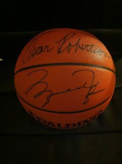 Michael Jordan, Kareem Abdul Jabbar, & Oscar Robertson Autographed