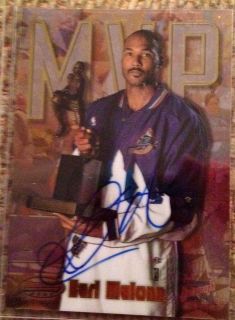1997 Bowmans Best Karl Malone MVP Autograph