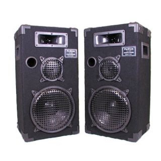 Karaoke PA DJ Speakers New 10 Band Monitor 3 Way Pair Podium Pro Audio