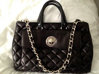 NEW Kate Spade Liberty Street Campbell Black Gold Quilted Leather