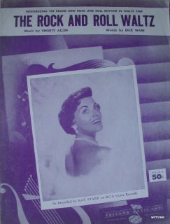 Sheet Music The Rock and Roll Waltz Kay Starr 1955