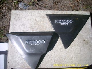 Side covers (Pair) KZ 1000 Kawasaki late 70s early 80s With Emblems
