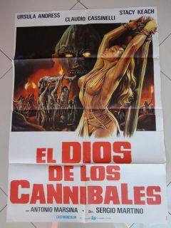 Dio Cannibale Original Movie Poster 1978 Ursula Andress Keach