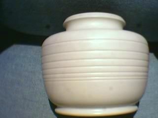 Keith Murray Designed for Lovatt Moonstone Smooth Cream C 1930s Vase