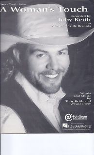 Womans Touch 1996 Toby Keith Sheet Music My Heart Needs A Womans