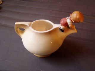 RARE Holt Howard Boy on Tea Pot Spout Teapot Creamer Hummel Like
