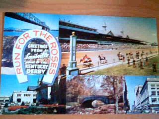 VINTAGE POST CARDS FROM BLUEGRASS STATE KENTUCKY CHURCHILL DOWNS KY