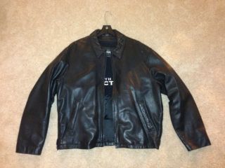 Kenneth Cole Reaction Mens Leather Jacket
