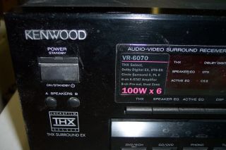 Kenwood VR 6070 6 1 Channel THX Surround Home Theater Receiver