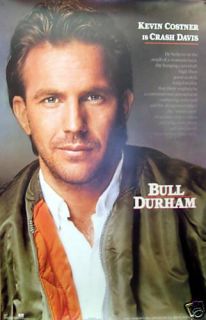 Bull Durham 23x35 Movie Poster 1988 Kevin Costner