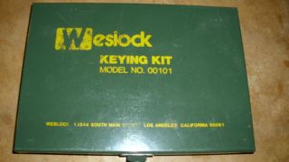 Weslock Keying Kit Model # 00101 Professional Keying Of Residential