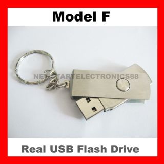 32GB 32G USB Flash Drive Memory Pen Key Stick Swivel Metal Keyring