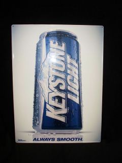 Keystone Light Can Metal Tin Beer Sign Bar or Man Cave