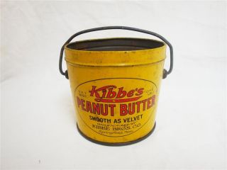 Antique Kibbes Peanut Butter Tin Kibbe Bros Co Advertising Tin Canco